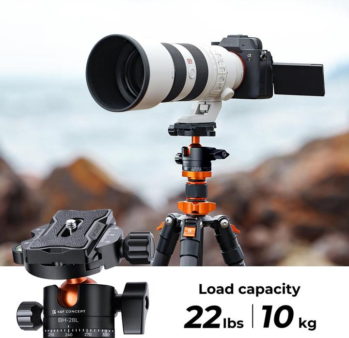 Actual product image K&F Concept Concept Tripod SA255C1 (Carbon)