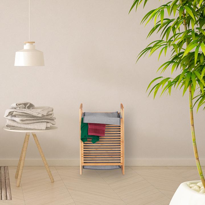 Actual product image Relaxdays Lidded Laundry Hamper (43 l)