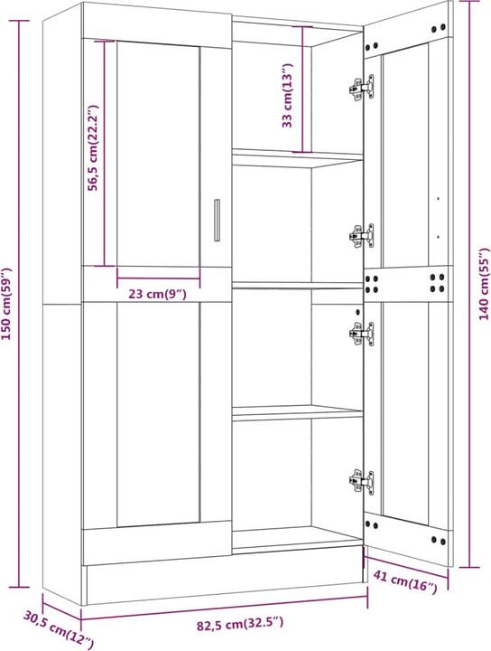 Image du produit VidaXL Gizela (82,5 x 30,5 x 150 cm)
