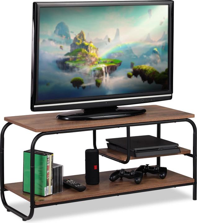 Actual product image Relaxdays TV Stand with Shelf (90 x 35 x 43 cm)