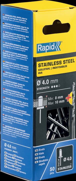 Produktbild Rapid Edelstahl Blindniete Ø 4,0 x 14 mm