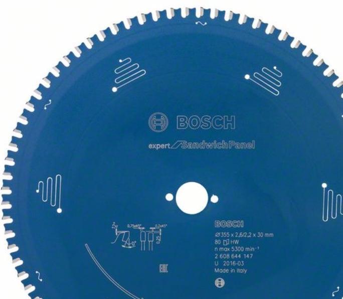 Actual product image Bosch Professional Zubehör Circular saw blade Expert for Sandwich Panel, 355 x 30 x 2.6 mm, 80
