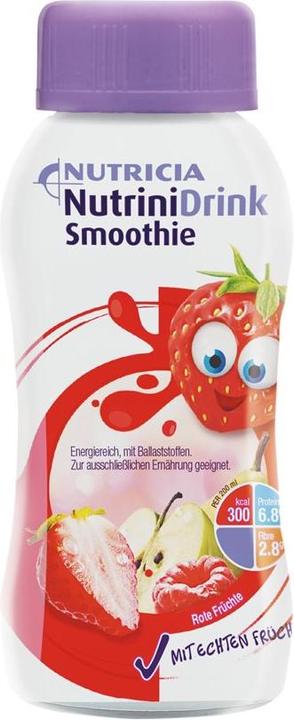 Nutricia NutriniDrink Smoothie rote Früchte, 200 ml (1 Stück, Flüssigkeit, 237 g)
