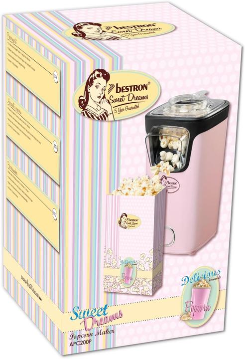 Actual product image Bestron Popcorn maker, pink