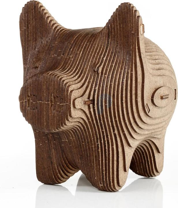 Eco Wood Art Spardosen-Puzzle aus Holz - Schwein