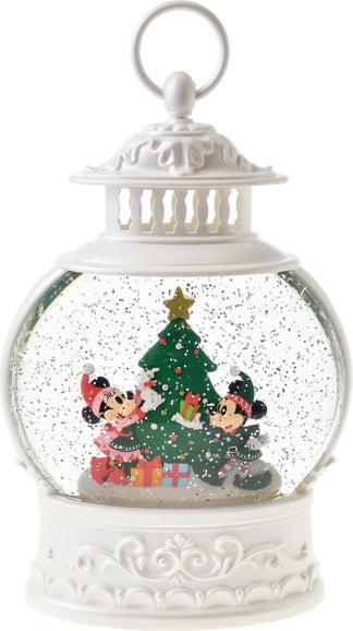 Actual product image Disney Mickey & Minnie snow globe music & light lantern Christmas
