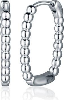 JVD - Silver oval earrings SVLE2422XJ40000