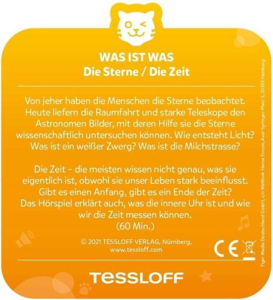 Produktbild Tigermedia Tigercard- Was ist was: Die Sterne/ Die Zeit (Deutsch)