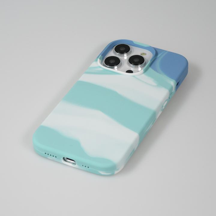 Image du produit PhoneLook Coque Gel Soft touch lisse Stripes bleu/turquoise (Apple iPhone 14 Pro Max)