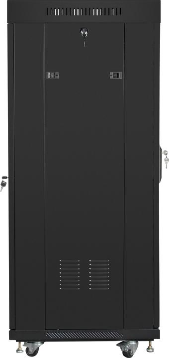 Produktbild Lanberg free standing rack 19inch cabinet 27U glass door LCD flat pack black Freestanding rack (27 HE, 19 Zoll Rack)