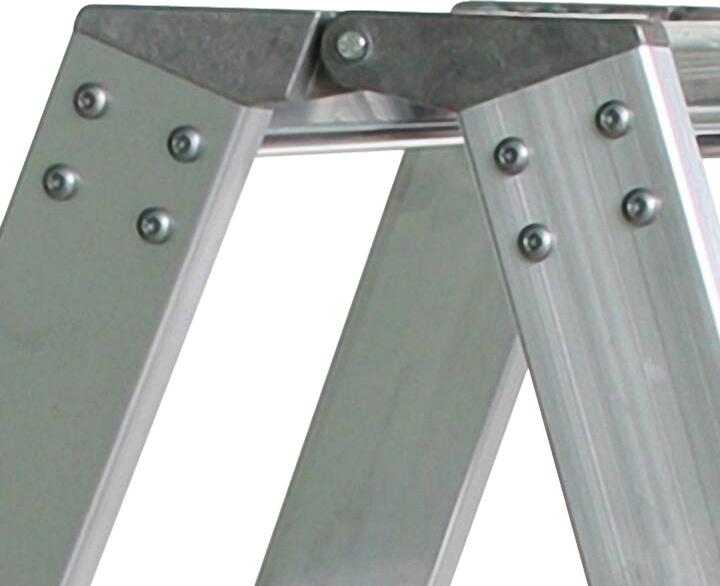 Immagine prodotto Munk Scaletta con gradini, accesso bilaterale con gradini a clip R13 2x8 (Scala doppia, 2.50 cm)