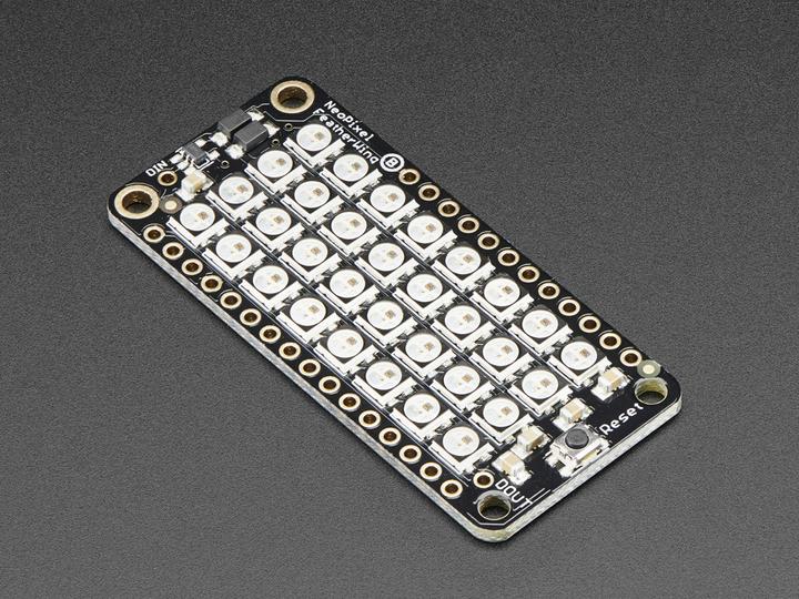 Actual product image Adafruit NeoPixel FeatherWing 4x8 RGB LED Add-on