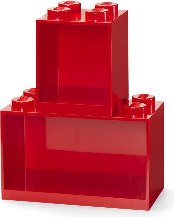 Immagine prodotto LEGO Brick 4 & 8 zestaw półek 2 szt. czerwony