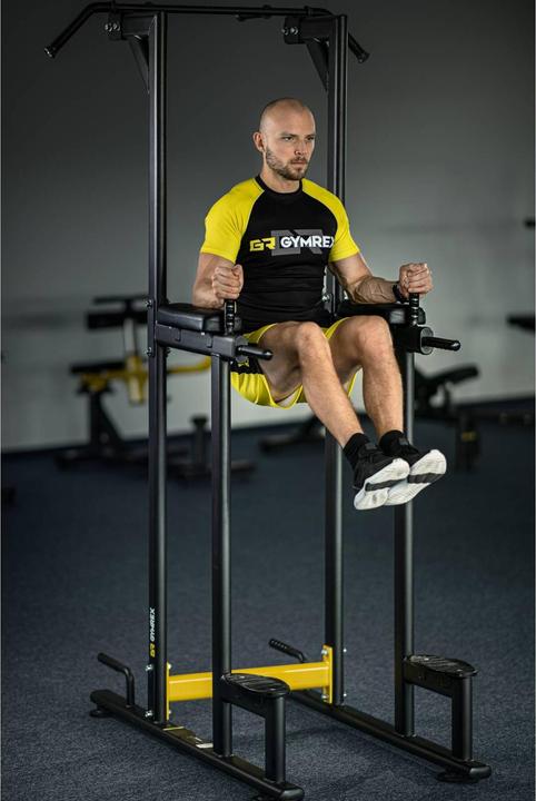 Produktbild Gymrex Kniehebeständer 135 kg Dipständer Klimmzugständer Multiständer Klimmzugstange