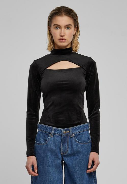 Produktbild Urban Classics Ladies Velvet Cut-Out Turtleneck Body - 111249 (4XL)