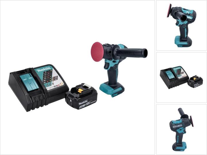 Produktbild Makita DPV 300 RM1 Akku Schleifer Polierer 18 V 50 / 80 mm Brushless + 1x Akku 4,0 Ah + Ladegerät (Exzenterschleifer)