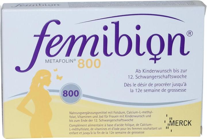 Femibion 800 Folsäure plus (60 Stück, Tabletten, 58 g)