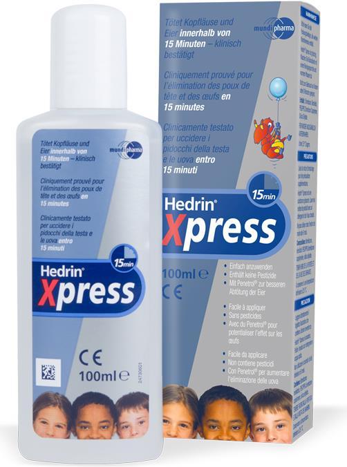 Actual product image Hedrin Xpress (100 ml, Lice shampoo)