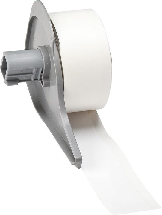Actual product image Brady M7C-1000-483, polyester, white, glossy, 25.40 mm x 15.24 m, extra strong adhesive, continuous
