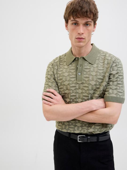 Produktbild Jack & Jones Jprkalvin Knit Polo Ss Styd Ss25 (L)