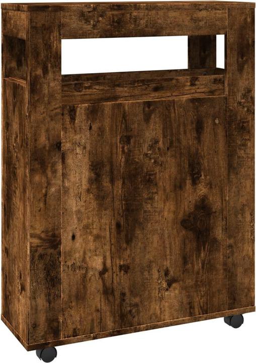 Actual product image VidaXL Narrow bathroom cabinet with castors