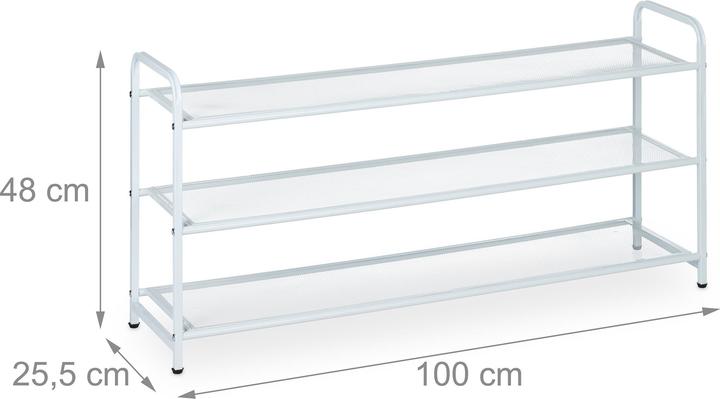 Actual product image Relaxdays Shoe rack (100 x 25.5 x 48 cm)