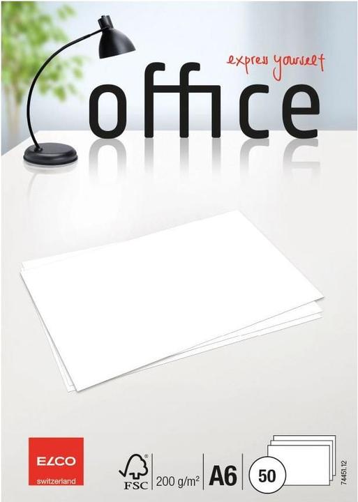 Elco Writing cards Office (A6, 200 g/m², 50 x)