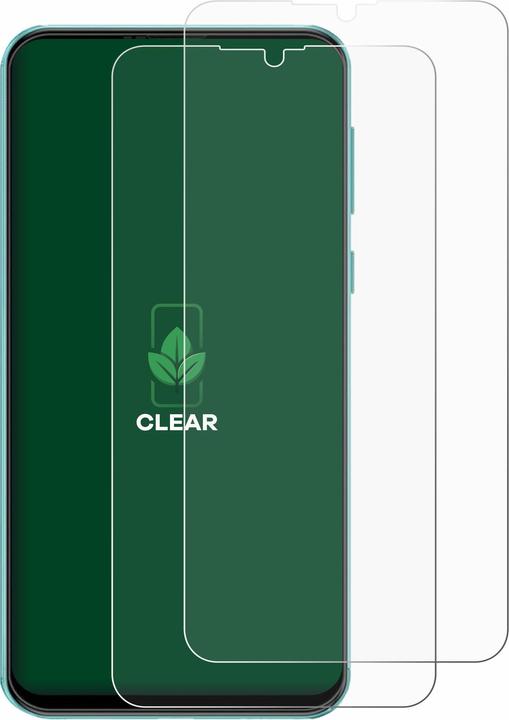 Actual product image ScreenLeaf Protective film sustainable screen protector Display protection film Clear Transparent (2 Piece, Xiaomi Redmi Note 6 Pro)