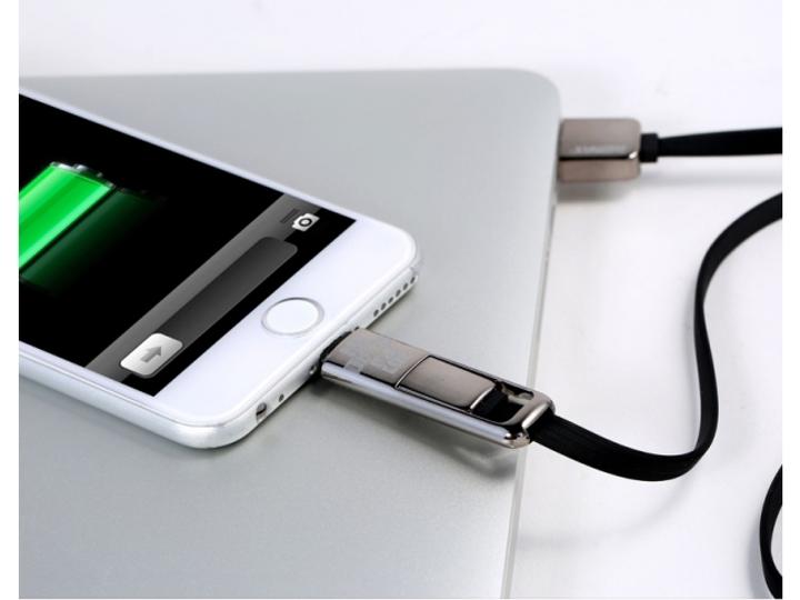 Image du produit Remax Transformers Câble de charge 2-en-1 Lightning MicroUSB vers USB-A