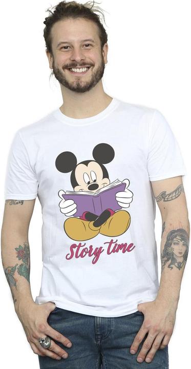Actual product image Disney Mens Mickey Mouse Story Time T-Shirt (4XL)