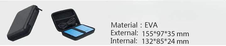 Image du produit Only-Bags.Store Étui pour disque dur 2.5 Étui de protection portable pour disque dur externe