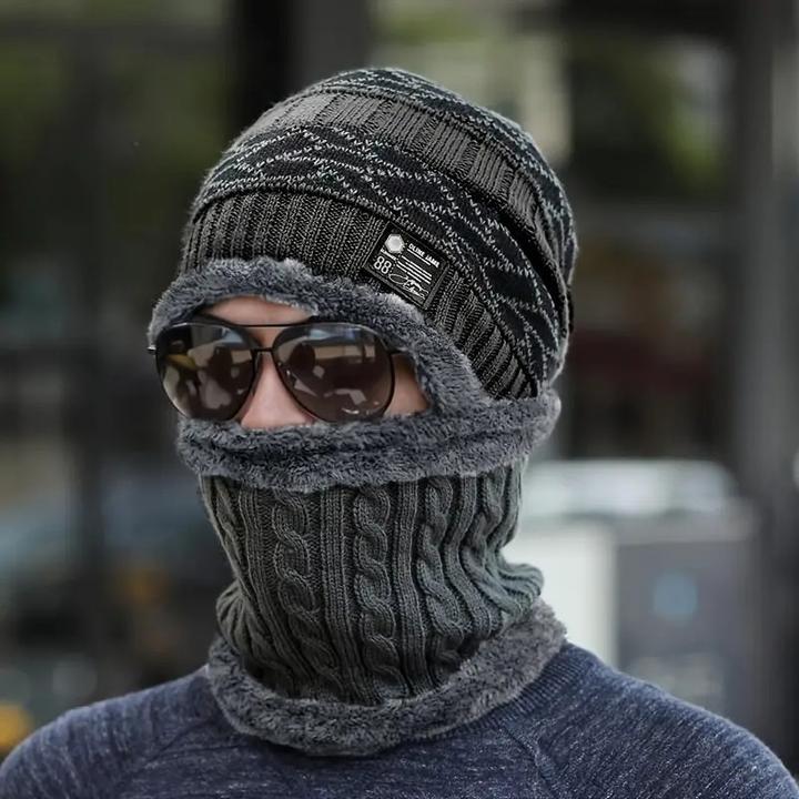 Produktbild Swissdetector Winter-Strickmütze Multifunktional - Blau