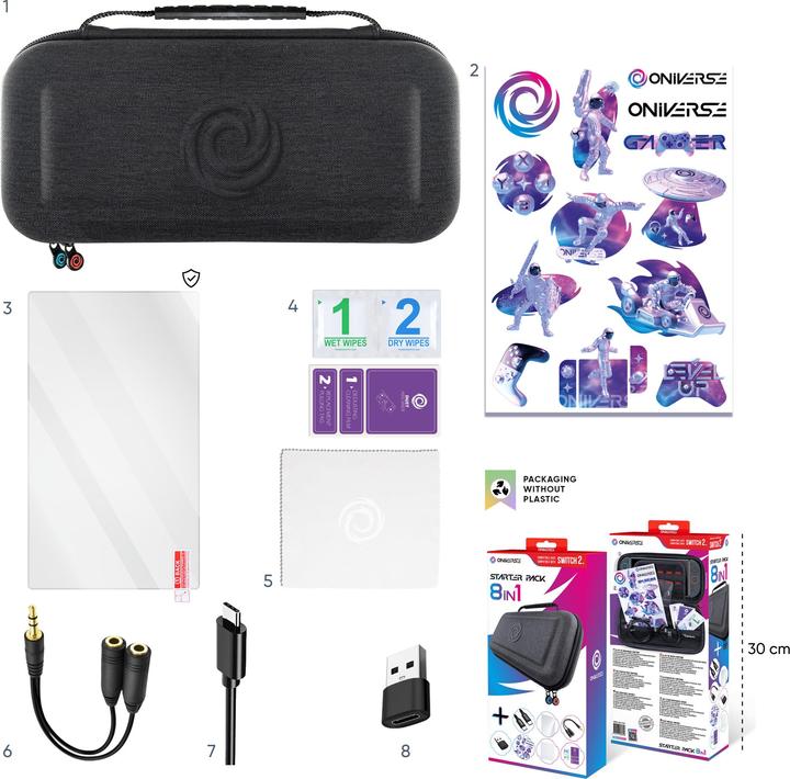 Immagine prodotto Oniverse Switch 2™ 8 in 1 Starter-Pack - Gaming-Zubehör (Switch)