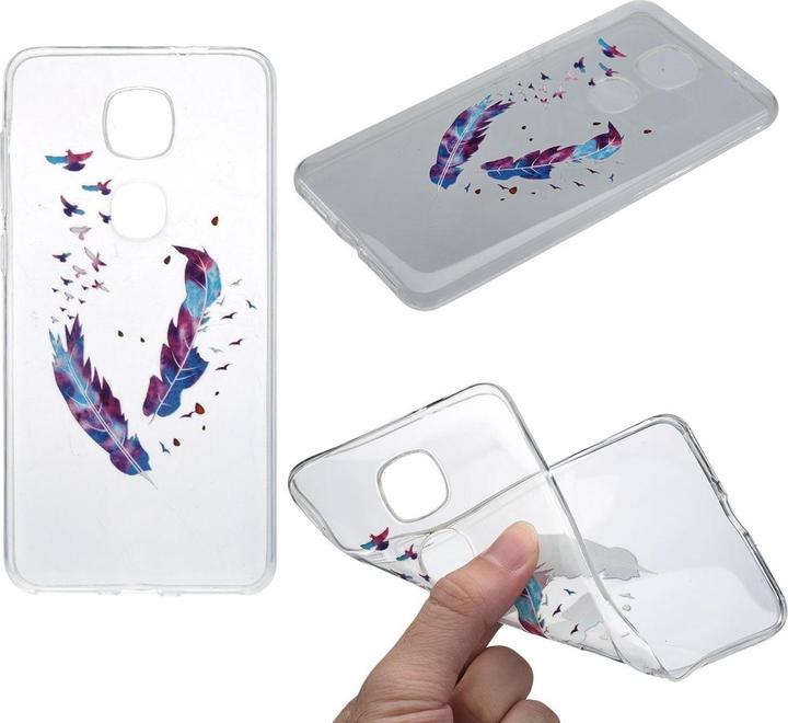 Actual product image König Design Henna Cover for LeEco Le 2 Case Protective Cover Silicone Bumper Cases Feathers Colourful (LeEco Le 2)