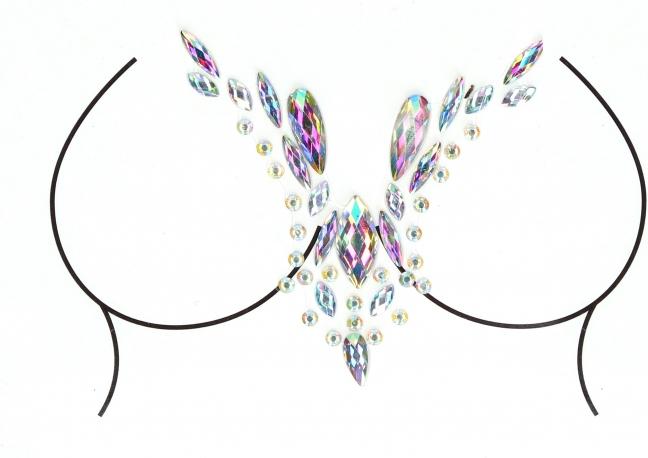 Actual product image Le Désir Dazzling Deep-V Cleavage Bling Sticker