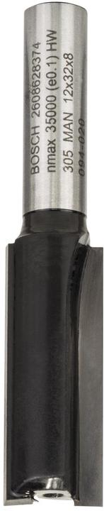 Produktbild Bosch Professional Zubehör Nutfräser, 8 mm, D1 12 mm, L 32 mm, G 62 mm
