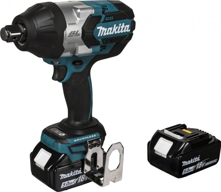 Actual product image Makita DTW1002RTJ Cordless impact wrench 18V, 2x5.0Ah Li-Ion, 1000 Nm, 1 (Rechargeable battery operated)