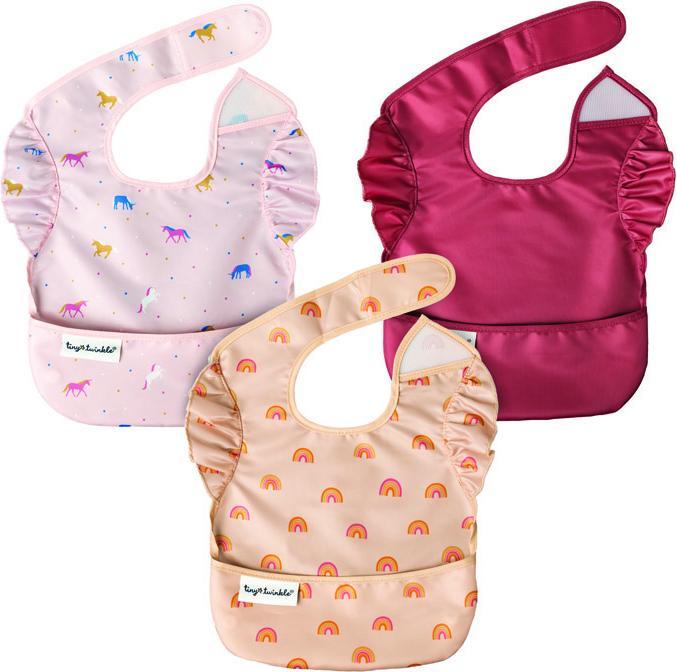 Tiny Love 3 patterned waterproof bibs