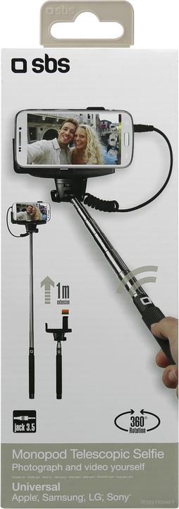 Image du produit SBS perche à selfie avec prise jack 3,5 mm