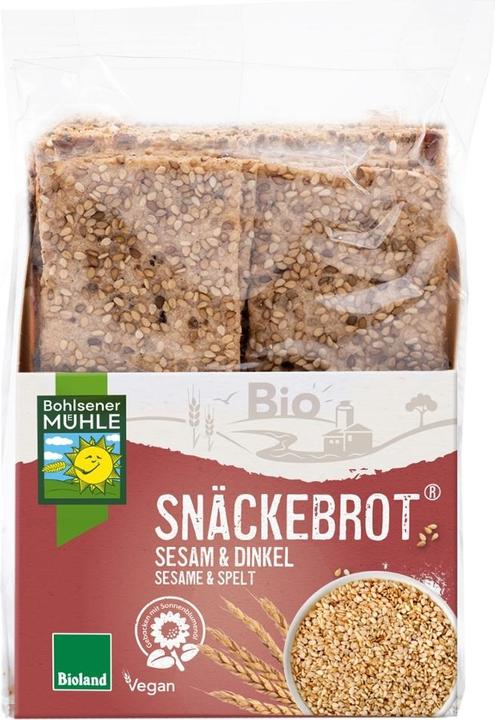 Immagine prodotto Bohlsener Mühle Pane per spuntini al sesamo e farro biologico (200 g)