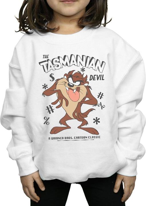 Actual product image Looney Tunes Girls Vintage Tasmanian Devil Sweatshirt (152, 158)