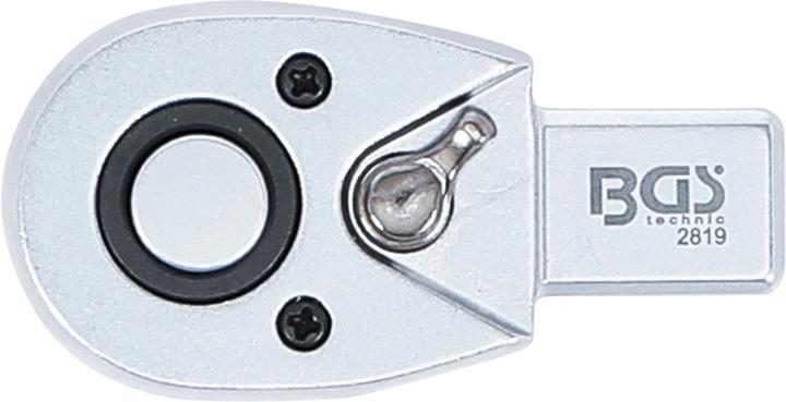 Actual product image BGS Reversible Insert Ratchet 6.3 mm (1/4") Square Size 9 x 12 mm (1/4")