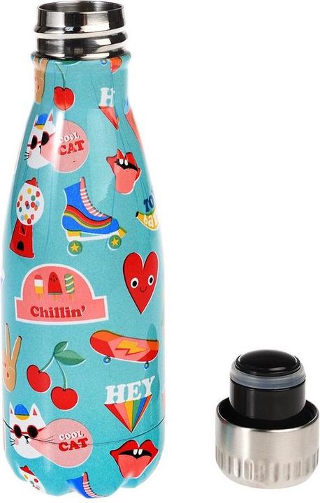 Produktbild Rex London kleine Edelstahl Trinkflasche 260ml, isoliert "Top Banana" (0.26 l)