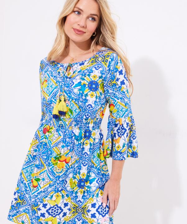 Actual product image Joe Browns Fruity Tile Shirred Waist Tunic (36)