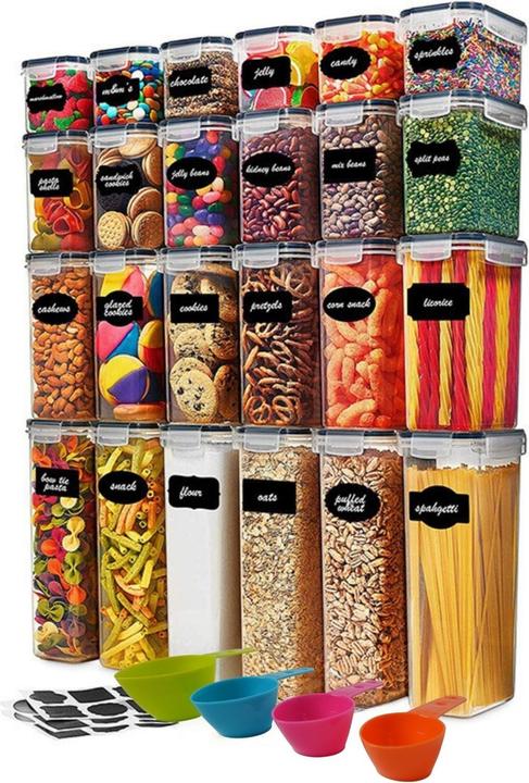 Image du produit Hermex Set de 24 boîtes à provisions (6.80 l)
