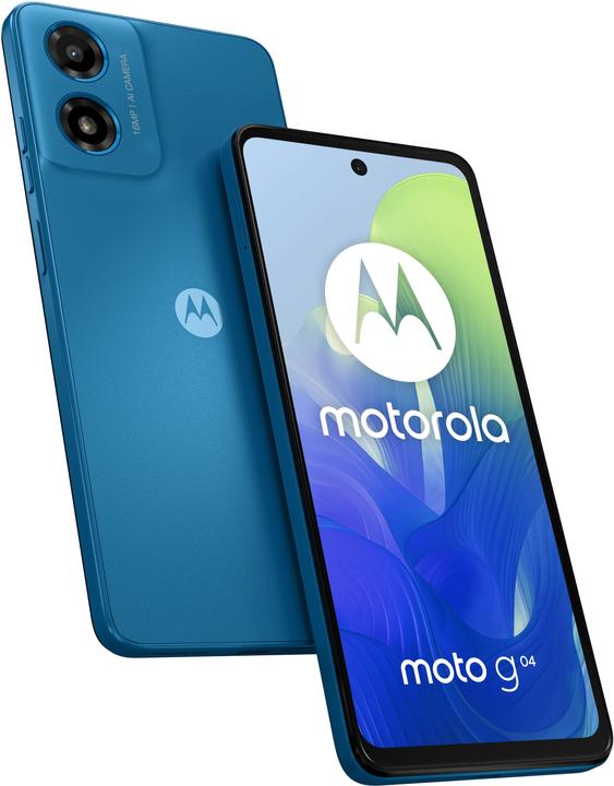 Motorola moto g04s (64 GB, Satin Blue, 6.60", Dual SIM, 50 Mpx, 4G)