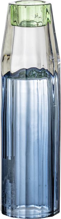Bloomingville Rina Candlestick, Blue, Glass