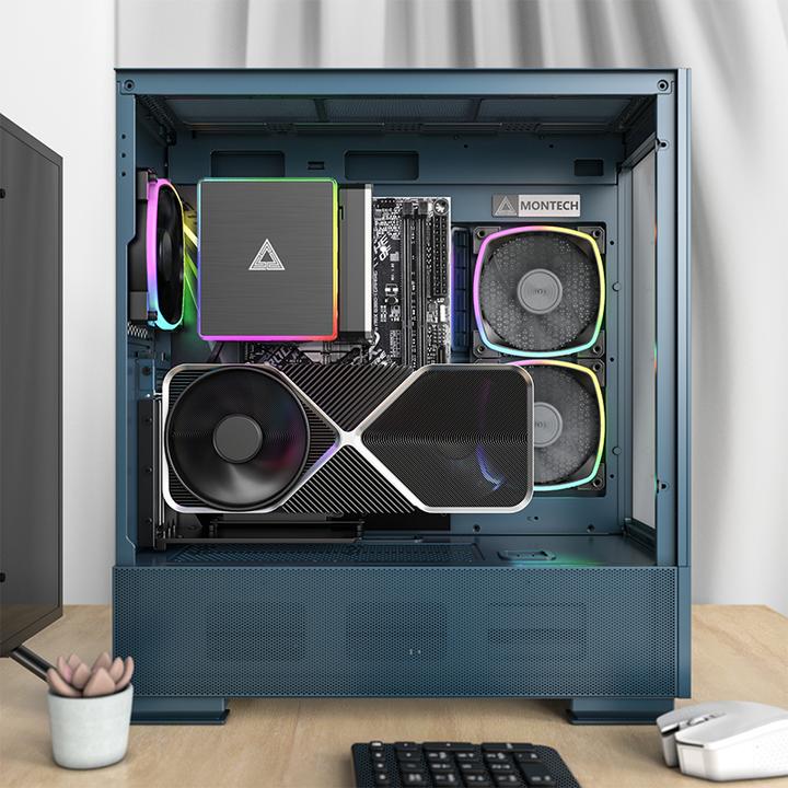 Produktbild Montech SKY TWO, Midi-Tower - blau (ATX, Mini-ITX, mATX)