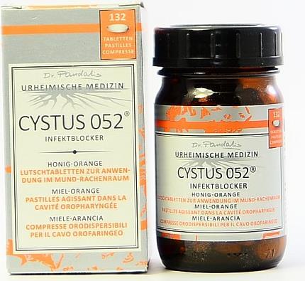Immagine prodotto Cystus 052 Blocco delle infezioni con cisto HoneyOrange (132 Pezzo/i, Pillole, 185 g)