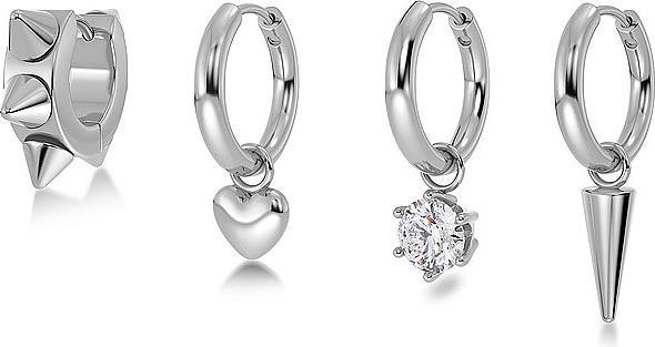 Produktbild Edblad Ohrringe PEAK HOOPS ICON ONE HEART Steel (Metall)